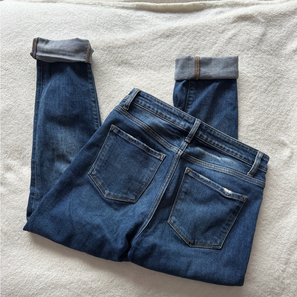 Flying Monkey Distressed Mid-Rise Skinny Jeans - Medium Wash - Size 26 - Picture 3 of 7